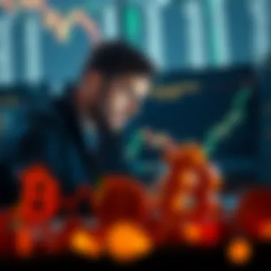 Market Analysis by Cryptocurrency Investors Investor analyzing cryptocurrency market data