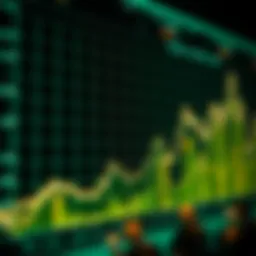 Graph showcasing the rise and fall of big coin rates over time