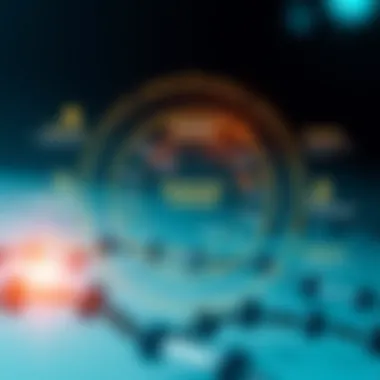 Diagram illustrating the structure of a blockchain company