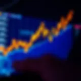 Graph illustrating Coinbase trading price trends over time