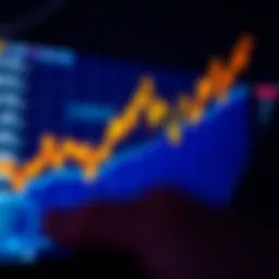 Graph illustrating Coinbase trading price trends over time
