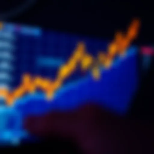 Graph illustrating Coinbase trading price trends over time