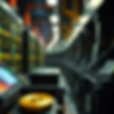Blockchain Technology in Cryptocurrency Mining Visual representation of blockchain technology in mining