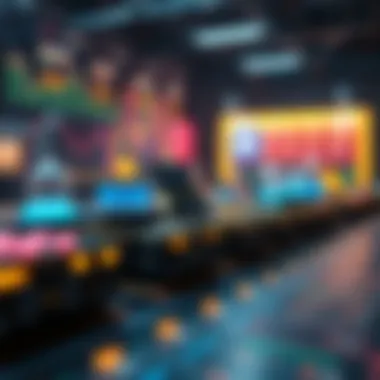 An illustration depicting various platforms for creating NFTs