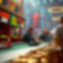 Conceptual illustration of open betting in cryptocurrency