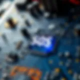 An intricate circuit board representing the technology behind SOS crypto mining