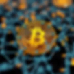 A digital representation of blockchain technology