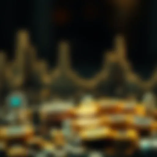 Concept of Uphold Staking and Digital Assets Illustration of Uphold staking concept with digital assets