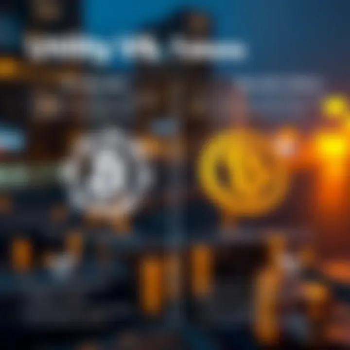 Utility vs Security Tokens Explained Infographic explaining the differences between utility tokens and security tokens