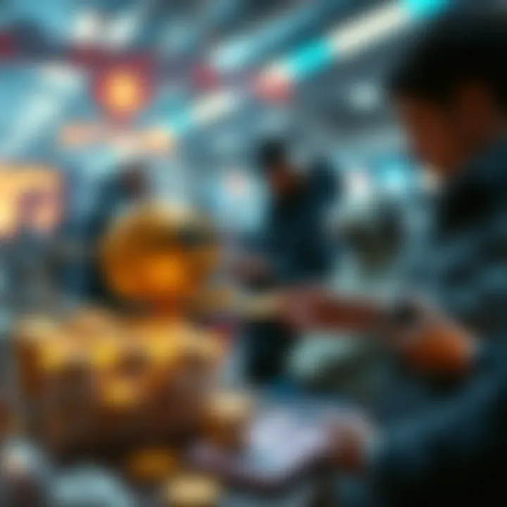 Value Exchange in the NFT Era Futuristic depiction of value exchange through NFTs
